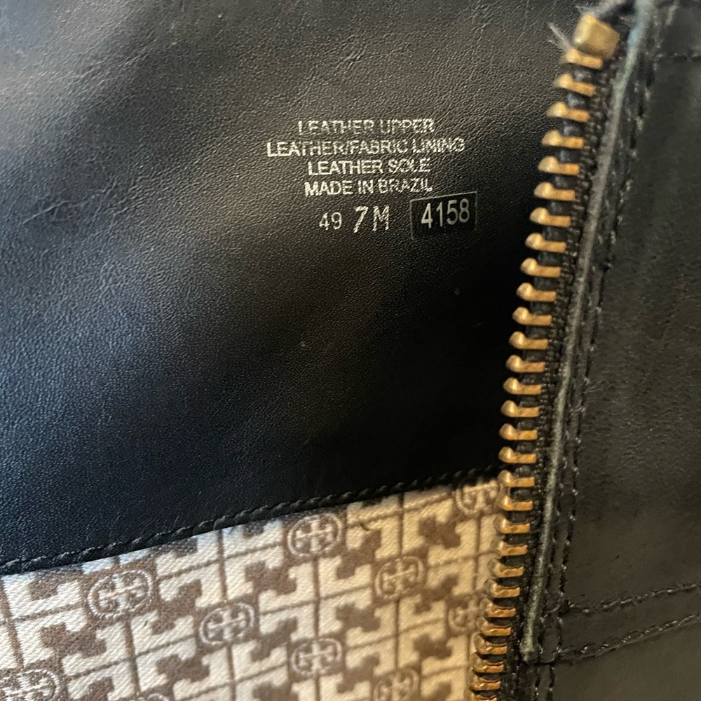 Tory Burch Blair Black Leather Knee-High Boots - Picture 9 of 10